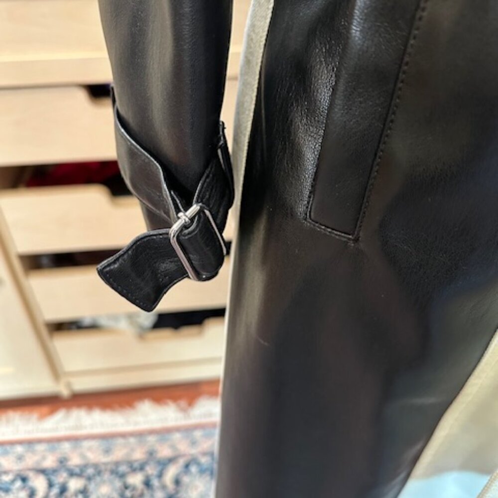 Alice + Olivia Color Block Pattern Trench Coat Si… - image 6